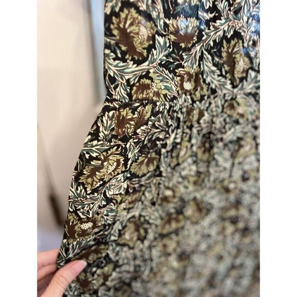 NWT Adini Vintage Floral Button Long Midi Dress Medium Prairie Cottage Country - Picture 5 of 8